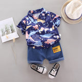 Boys' New Western Style Children's Short Sleeve Suit