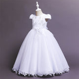 Girls Wedding Dress Princess Dress Flower Girl Fluffy Host