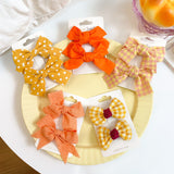 Children's Bow Hair Clip Girls Princess Super Fairy Fabric Flower Clip