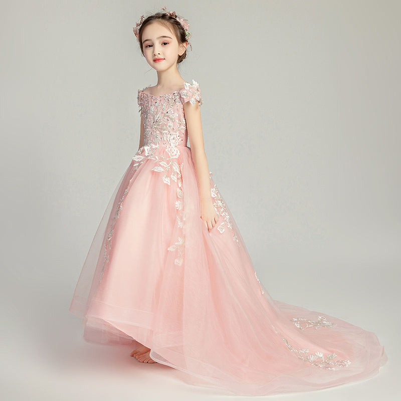 Atmospheric Dream Children Tail Princess Dress