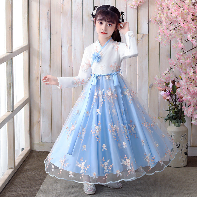 Girl antique dress