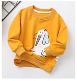 Long sleeve baby top with round neck