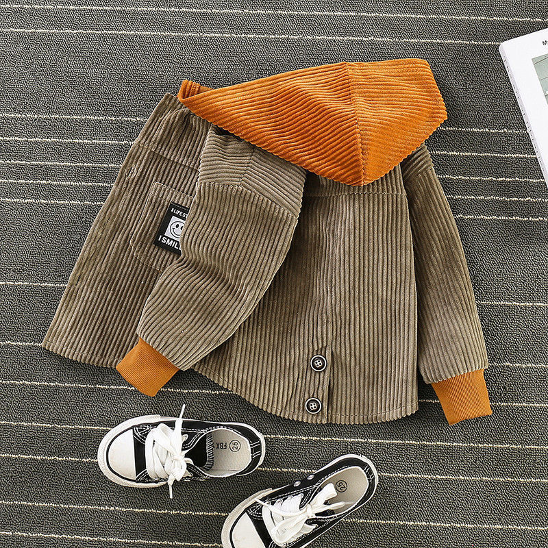 Boy's Spring And Autumn Corduroy Jacket