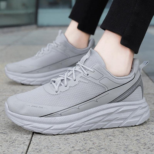 Fashion Thick-soled Anti-skid Shoes Ins Slip-on Casual Lazy Shoes Men Outdoor Breathable Lace-up Running Sports Sneakers - AL MONI EXPRESS