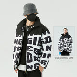 Men's Winter Cotton Dress Hooded Fake Two Warm Jackets