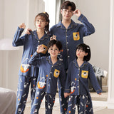 Cotton Parent-child Pajamas Spring And Autumn Long Sleeve Thin Style