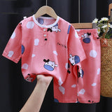 Summer Clothes Cotton Silk Air-conditioning Clothes Baby Clothes - Almoni Express