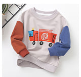 Long sleeve baby top with round neck