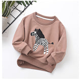 Long sleeve baby top with round neck