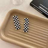 All-match Bangs Clip Color Plaid Hairpin