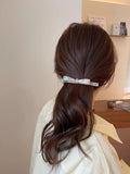 Vertical Bow Simple Hair Clip Women