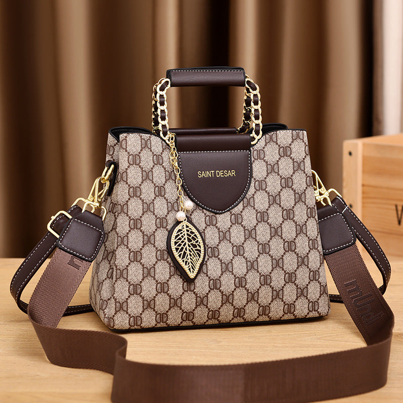 Women's Vintage Fashion Print Handbag