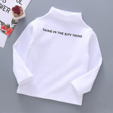 Children's Half Turtleneck Long Sleeve Bottoming Shirt