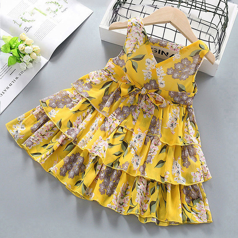 Children's Clothing Girls Dress  Korean Flower