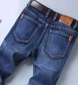 Loose Straight Casual Work Stretch Jeans For Men