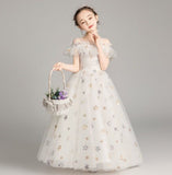 Princess Dress Girl Puffy Flower Piano Costumes