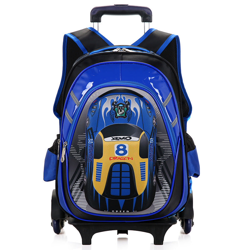 The New Men's Detachable Trolley Schoolbag Reduces The Burden