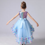 Female Lace Catwalk Flower Girl Dress Performance Costume