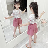 Western Style Children's Two-piece Shorts For Big Kids