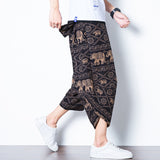 Chinese style retro large size Nepalese pants Thai personality wild elephant pants