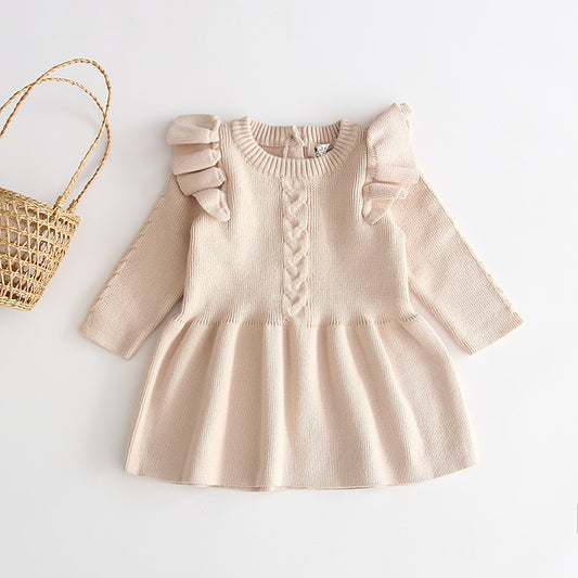 Baby warm dress knit sweater