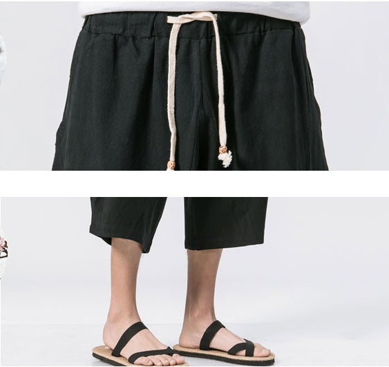 Chinese Style Cotton And Harem Pants