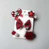 The new Korean children hair Gift Set Baby Girl Butterfly hairpin headdress wholesale hot models