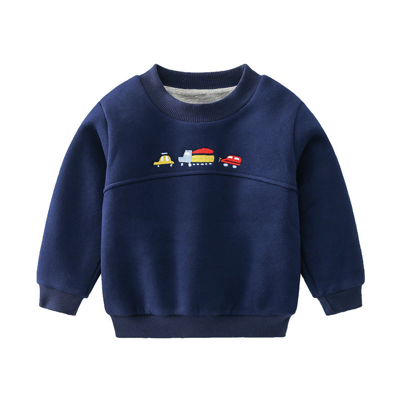 New Children's Clothing Cartoon Car Sweater