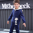 Boys three-piece velvet padded sweater