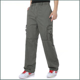 New Cotton Men's Middle-aged Trousers Loose