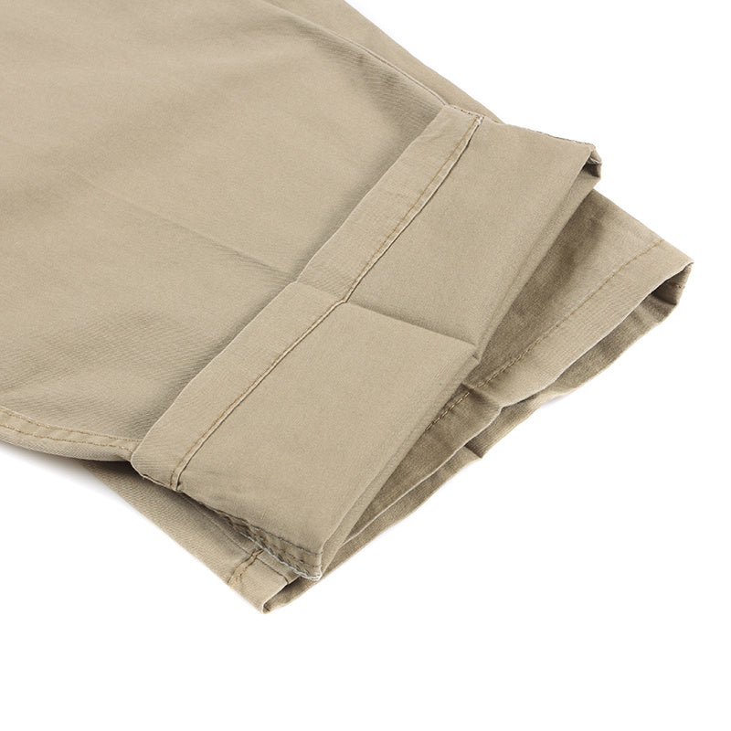 New Cotton Men's Middle-aged Trousers Loose