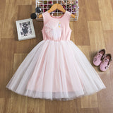 Little Girl Korean Style Suspender Mesh Skirt