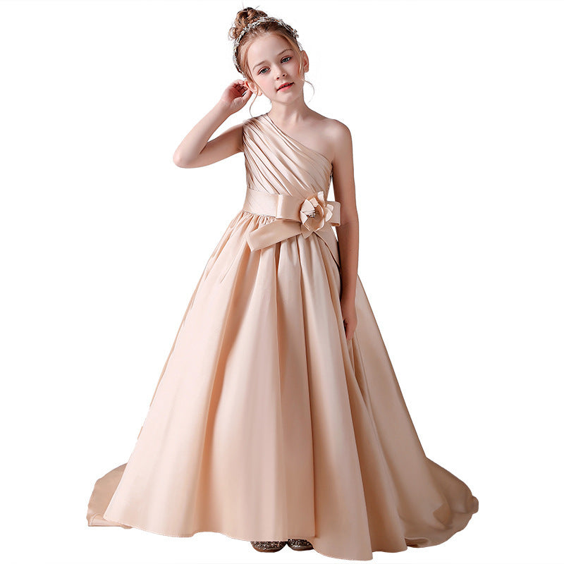 Elegant Princess Maidong Piano Hosting Performance Dress