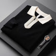 Trendy Brand Men's Lapel Slim Polo Collar Sweater