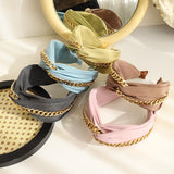 Fashion Chain Cross-knotted Headband Hair Accessory