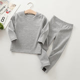 Autumn And Winter New Children's Long-sleeved Thick Pajamas Homewear Suit