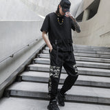 Multi-pocket Camouflage Stitching Casual Overalls