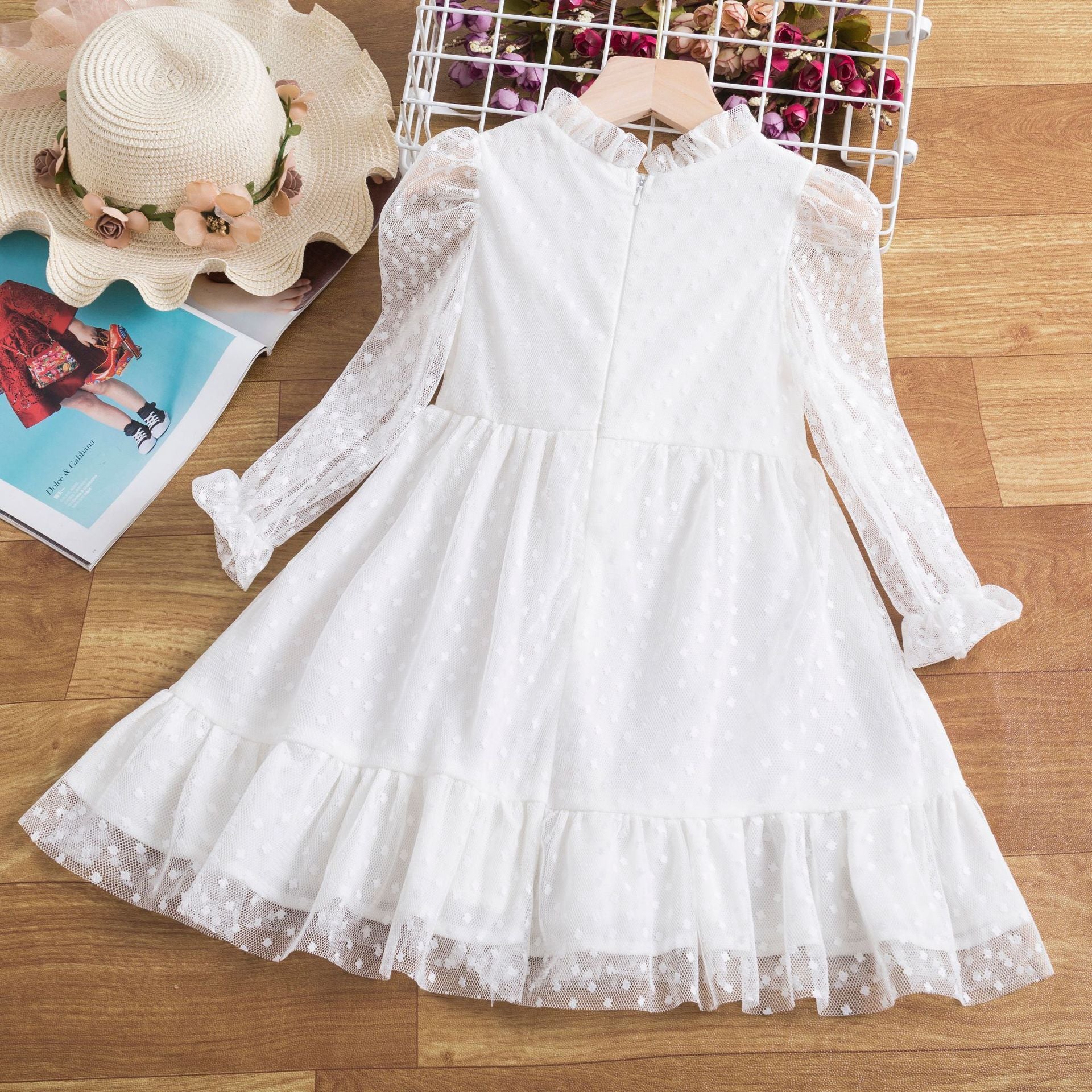 Children Dress Lace Dress Korean Fashion