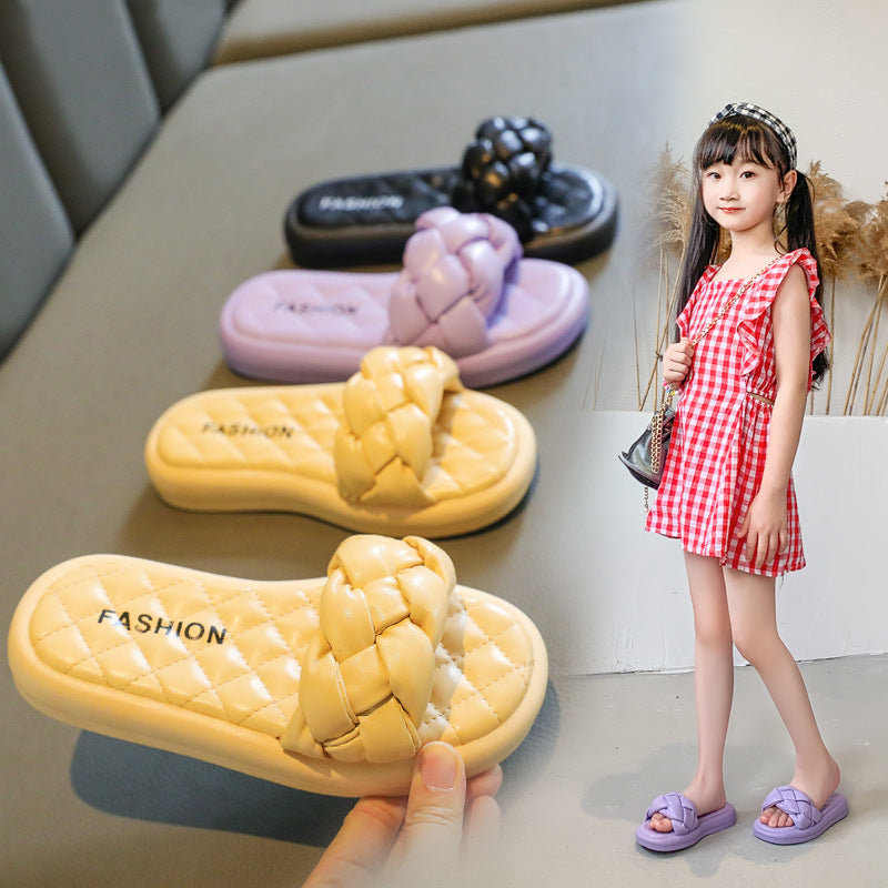 Children's Woven Fashion Casual Shoes Non-slip Breathable