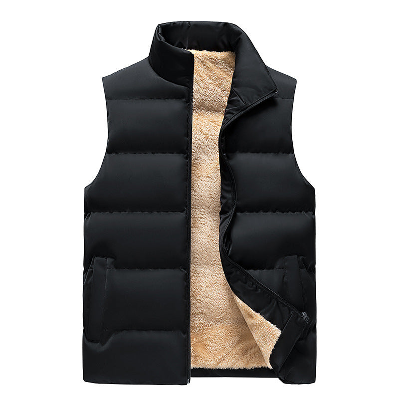 Lambswool Men's Down Cotton Vest Clip Outer Wear