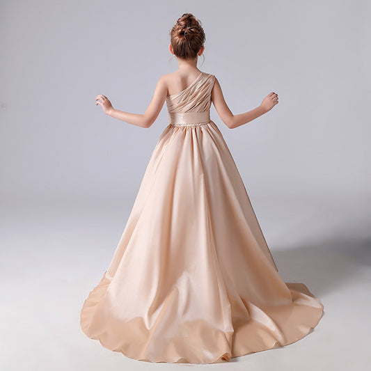 Elegant Princess Maidong Piano Hosting Performance Dress