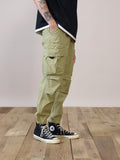 Autumn New Style Multi-bag Tooling Trousers Casual Cropped Trousers Men