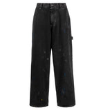 Splash Ink Paint Spots Loose Cargo Pants Men And Women