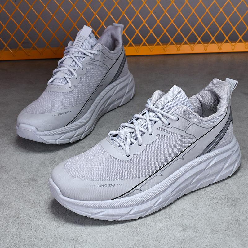 Fashion Thick-soled Anti-skid Shoes Ins Slip-on Casual Lazy Shoes Men Outdoor Breathable Lace-up Running Sports Sneakers - AL MONI EXPRESS