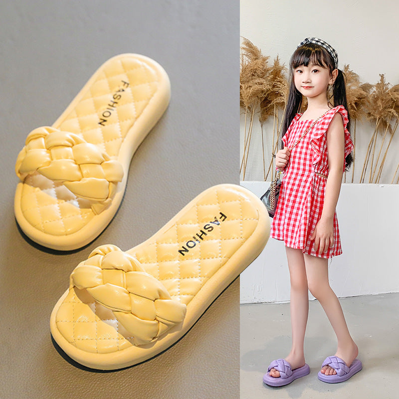 Children's Woven Fashion Casual Shoes Non-slip Breathable