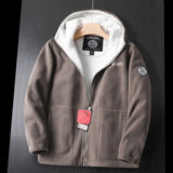 Winter Plus Size Men's Brushed Hoody