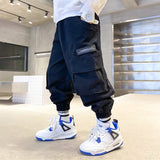 Boys Cargo Pants Spring And Autumn New Multi-pocket Trousers