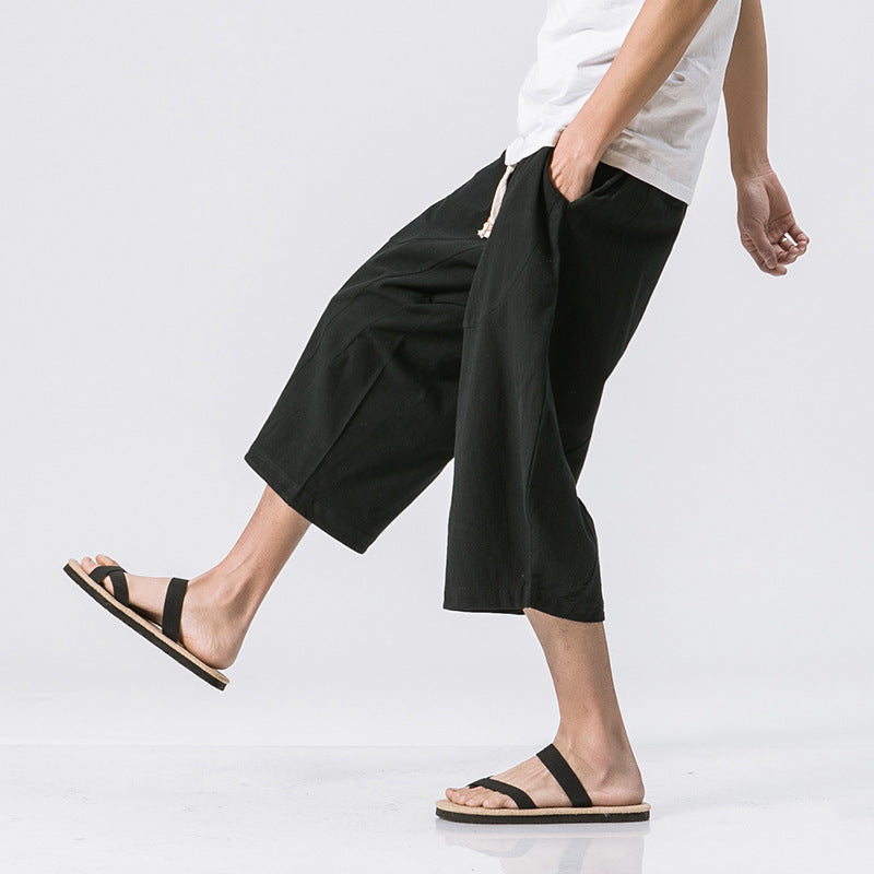 Chinese Style Cotton And Harem Pants