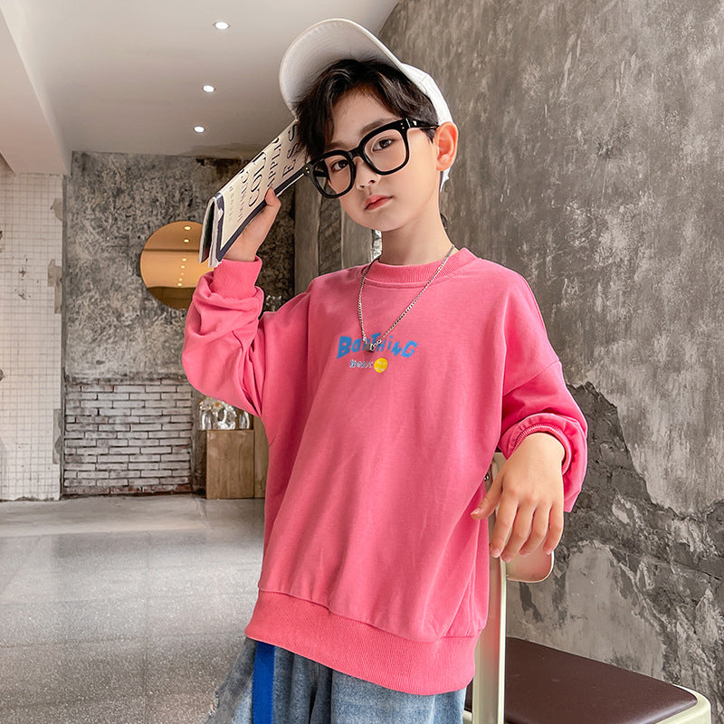 Boys Sweatshirt Autumn Tops Tide Brand