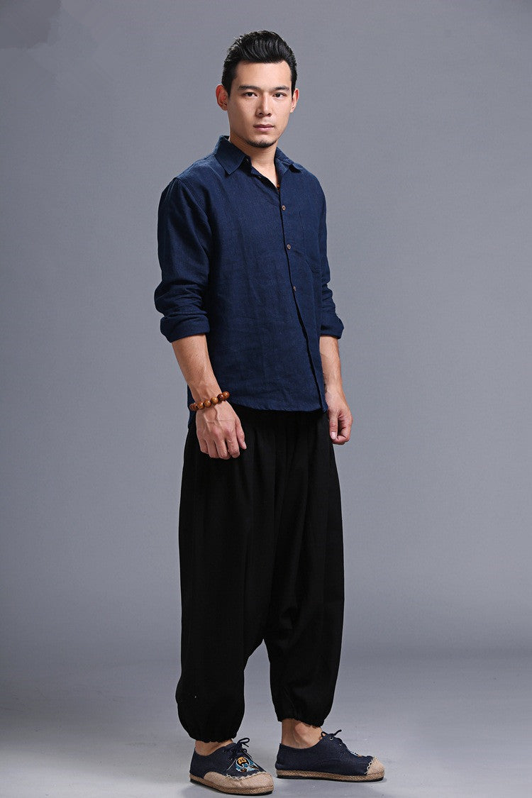 Men's hanging harem pants